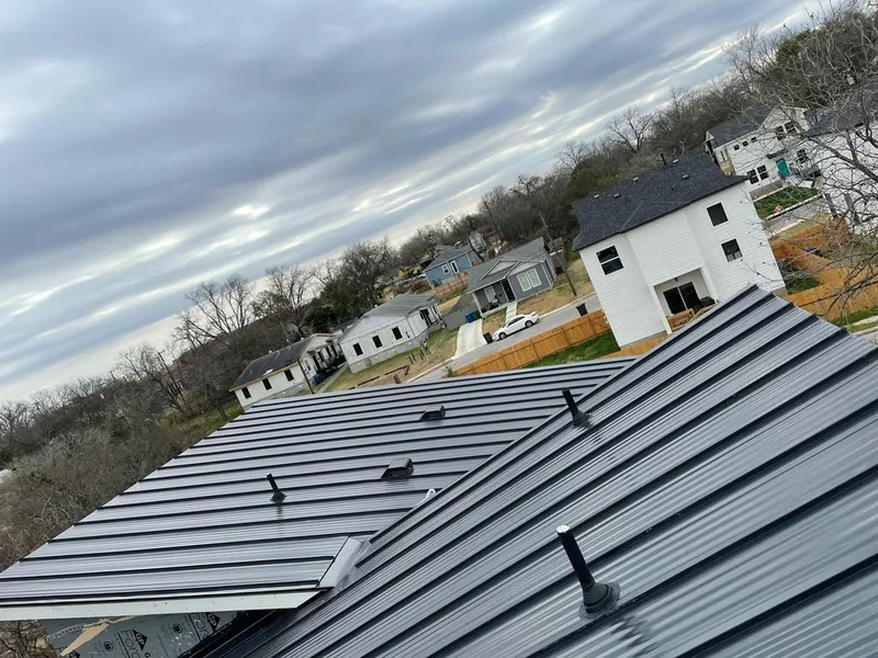 Standing seam metal roof panels with vents for Skylight Repair in Romulus